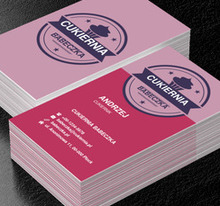 Amerykańska muffinka, Gastronomia, Cukiernia - Wizytówki Netprint