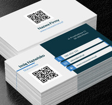 Minimalizm, ale konkretny, Motywy, Kod QR - Wizytówki Netprint