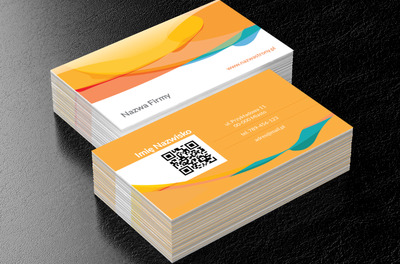 Optymistyczna bomba energii, Motywy, Kod QR - Wizytówki Netprint