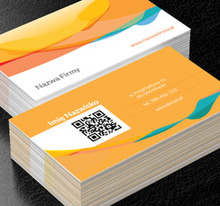 Optymistyczna bomba energii, Motywy, Kod QR - Wizytówki Netprint