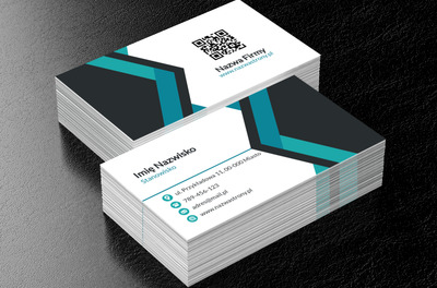 Modne połączenie z turkusem, Motywy, Kod QR - Wizytówki Netprint