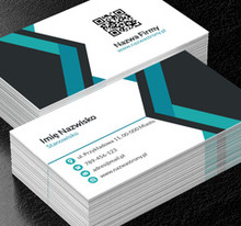 Modne połączenie z turkusem, Motywy, Kod QR - Wizytówki Netprint