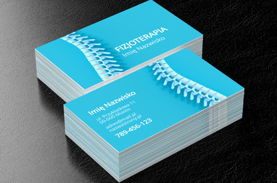 Kręgosłup bez żadnych tajemnic, Medycyna, Fizjoterapia - Wizytówki Netprint