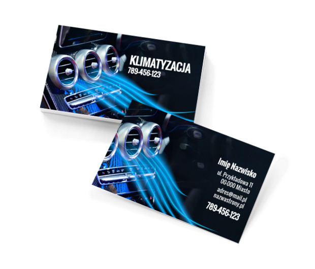 Schładzanie klimatu, Motoryzacja, Mechanik - Wizytówki Netprint szablony online