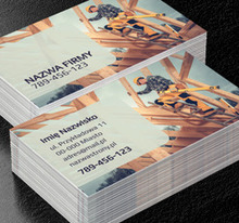 Bardzo odpowiedzialna praca, Budownictwo, Firma budowlana - Wizytówki Netprint