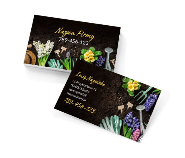 Ogród w dobrych rękach, Środowisko i Przyroda, Usługi ogrodnicze - Wizytówki Netprint szablony online