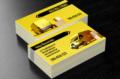 Na miejsce, na czas, Transport, Usługi kurierskie - Wizytówki Netprint