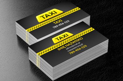 Taksówka musi być widoczna, Transport, Taxi - Wizytówki Netprint
