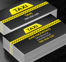 Taksówka musi być widoczna, Transport, Taxi - Wizytówki Netprint