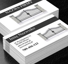 Solidna brama to podstawa, Budownictwo, Remont i Wykończenia - Wizytówki Netprint