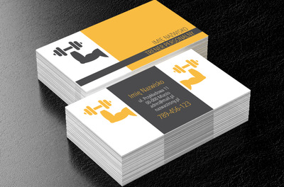 Przyciągnij atletów i początkujących, Zdrowie i uroda, Trener personalny - Wizytówki Netprint