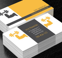 Przyciągnij atletów i początkujących, Zdrowie i uroda, Trener personalny - Wizytówki Netprint