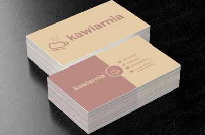 Kawiarnia w stylu eko, Gastronomia, Kawiarnia - Wizytówki Netprint