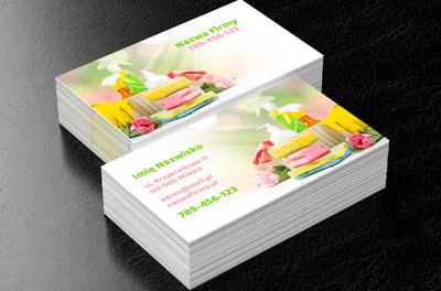 Zaraz zabieramy się do roboty, Usługi domowe, Firma sprzątająca - Wizytówki Netprint