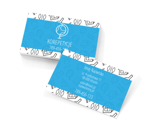 Graficzna zachęta do nauki, Edukacja, Korepetycje - Wizytówki Netprint szablony online