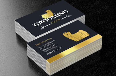 Zapraszamy do psiego spa, Środowisko i Przyroda, Usługi dla zwierząt - Wizytówki Netprint