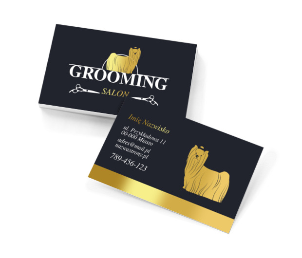 Zapraszamy do psiego spa, Środowisko i Przyroda, Usługi dla zwierząt - Wizytówki Netprint szablony online