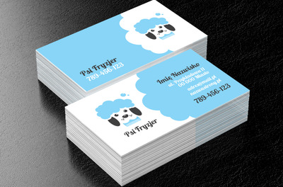 Z dbałością o detale, Środowisko i Przyroda, Usługi dla zwierząt - Wizytówki Netprint