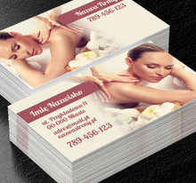 Pewna zapowiedź relaksu, Medycyna, Masażysta - Wizytówki Netprint