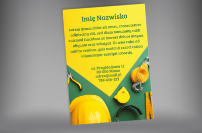 Prosta i efektowna promocja, Budownictwo, Firma budowlana - Plakaty Netprint