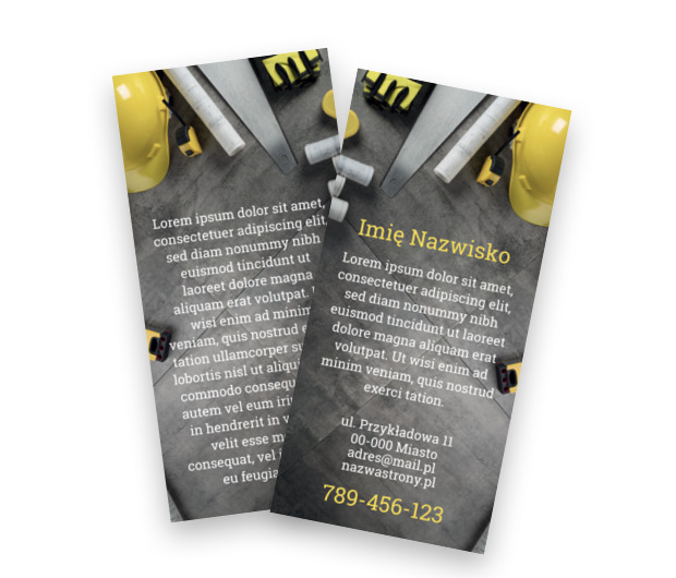 Format w sam raz dla nowoczesnej budowlanki, Budownictwo, Remont Wykończenia - Ulotki Netprint szablony online