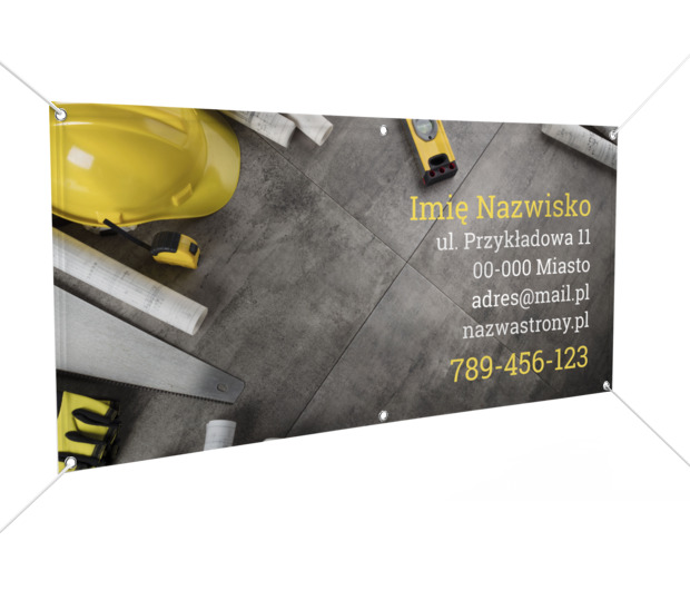 Teraz zobaczą cię z daleka, Budownictwo, Remont i Wykończenia - Banery Netprint szablony online