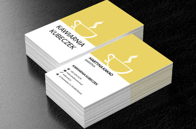 Kubek gorącej herbaty, Gastronomia, Kawiarnia - Wizytówki Netprint