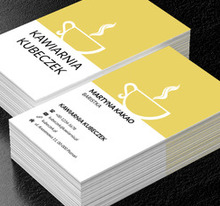 Kubek gorącej herbaty, Gastronomia, Kawiarnia - Wizytówki Netprint