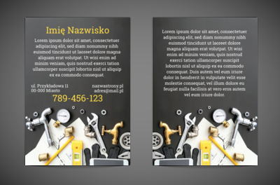 Pokazujemy arsenał i dajemy informacje, Usługi domowe, Hydraulik - Ulotki Netprint