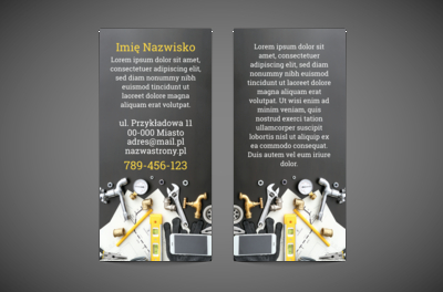 Nowoczesna firma-nowoczesna reklama, Usługi domowe, Hydraulik - Ulotki Netprint