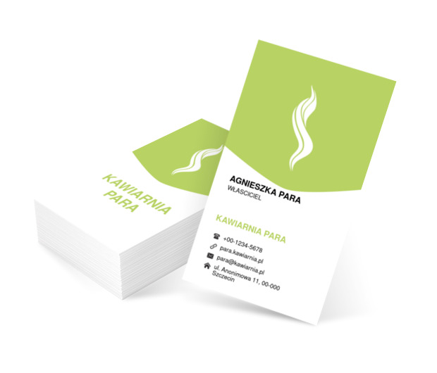 Pachnąca para, Gastronomia, Kawiarnia - Wizytówki Netprint szablony online