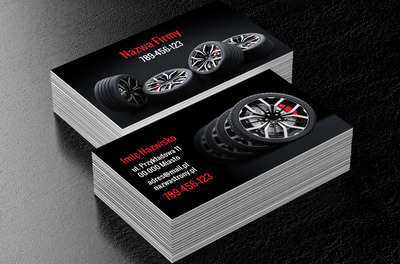 Bezpieczna jazda? Tylko z wami!, Motoryzacja, Wulkanizacja - Wizytówki Netprint