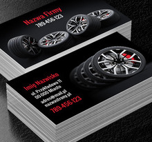 Bezpieczna jazda? Tylko z wami!, Motoryzacja, Wulkanizacja - Wizytówki Netprint