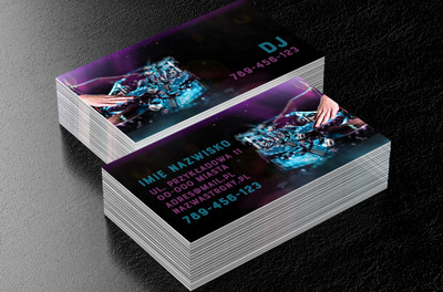 Dobra muzyka, dobra zabawa, Rozrywka, DJ - Wizytówki Netprint