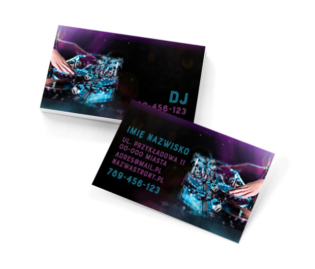 Dobra muzyka, dobra zabawa, Rozrywka, DJ - Wizytówki Netprint szablony online