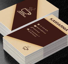 Geometryczne kształty, Gastronomia, Kawiarnia - Wizytówki Netprint