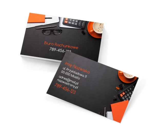 Profesjonalna rachunkowość, Usługi biurowe, Księgowość - Wizytówki Netprint szablony online