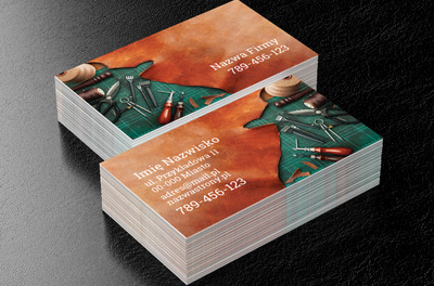 Ze skóry tworzysz cuda, Usługi domowe, Usługi krawieckie - Wizytówki Netprint