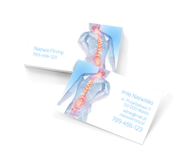 Wyraźny przekaz – wydatna pomoc, Medycyna, Rehabilitacja - Wizytówki Netprint szablony online
