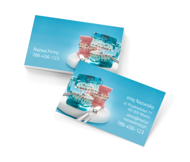Profesjonalne prostowanie, Medycyna, Stomatologia - Wizytówki Netprint szablony online