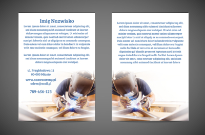 Dużo miejsca na treść i spawacz w akcji, Usługi domowe, Serwisant - Ulotki Netprint