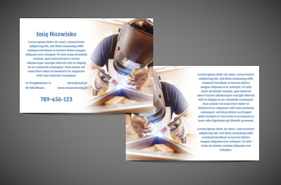 Świetne proporcje i chwytliwa grafika, Usługi domowe, Serwisant - Ulotki Netprint