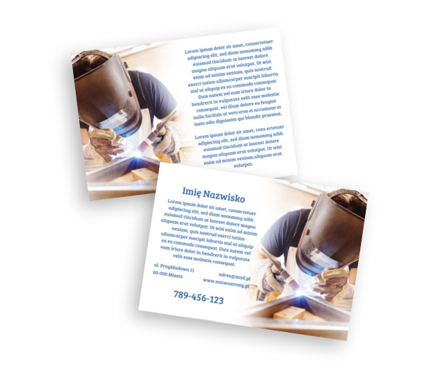 Świetne proporcje i chwytliwa grafika, Usługi domowe, Serwisant - Ulotki Netprint szablony online