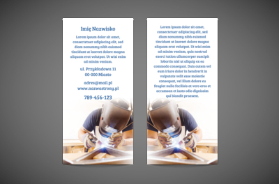 Dynamiczna profesja i dynamiczna reklama, Usługi domowe, Serwisant - Ulotki Netprint