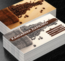 Worek z aromatyczną kawą, Gastronomia, Kawiarnia - Wizytówki Netprint