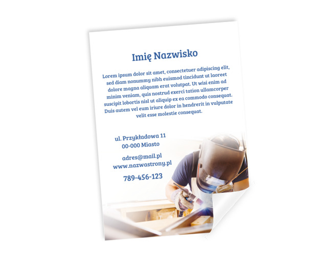 Daj się lepiej poznać klientom, Usługi domowe, Serwisant - Plakaty Netprint szablony online