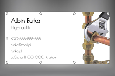 Z daleka widać, o co chodzi, Usługi domowe, Hydraulik - Banery Netprint