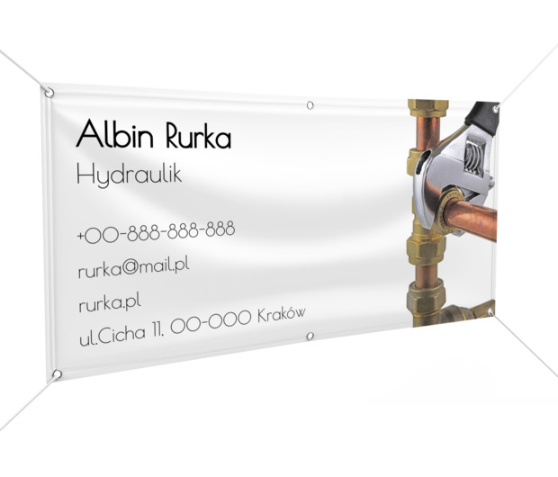 Z daleka widać, o co chodzi, Usługi domowe, Hydraulik - Banery Netprint szablony online