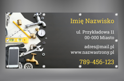 Przykuwamy wzrok i podajemy informacje, Usługi domowe, Hydraulik - Banery Netprint