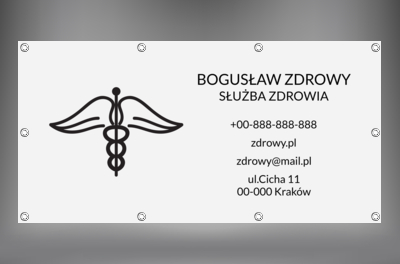 Symbol znany i widoczny z daleka, Medycyna, Służba zdrowia - Banery Netprint